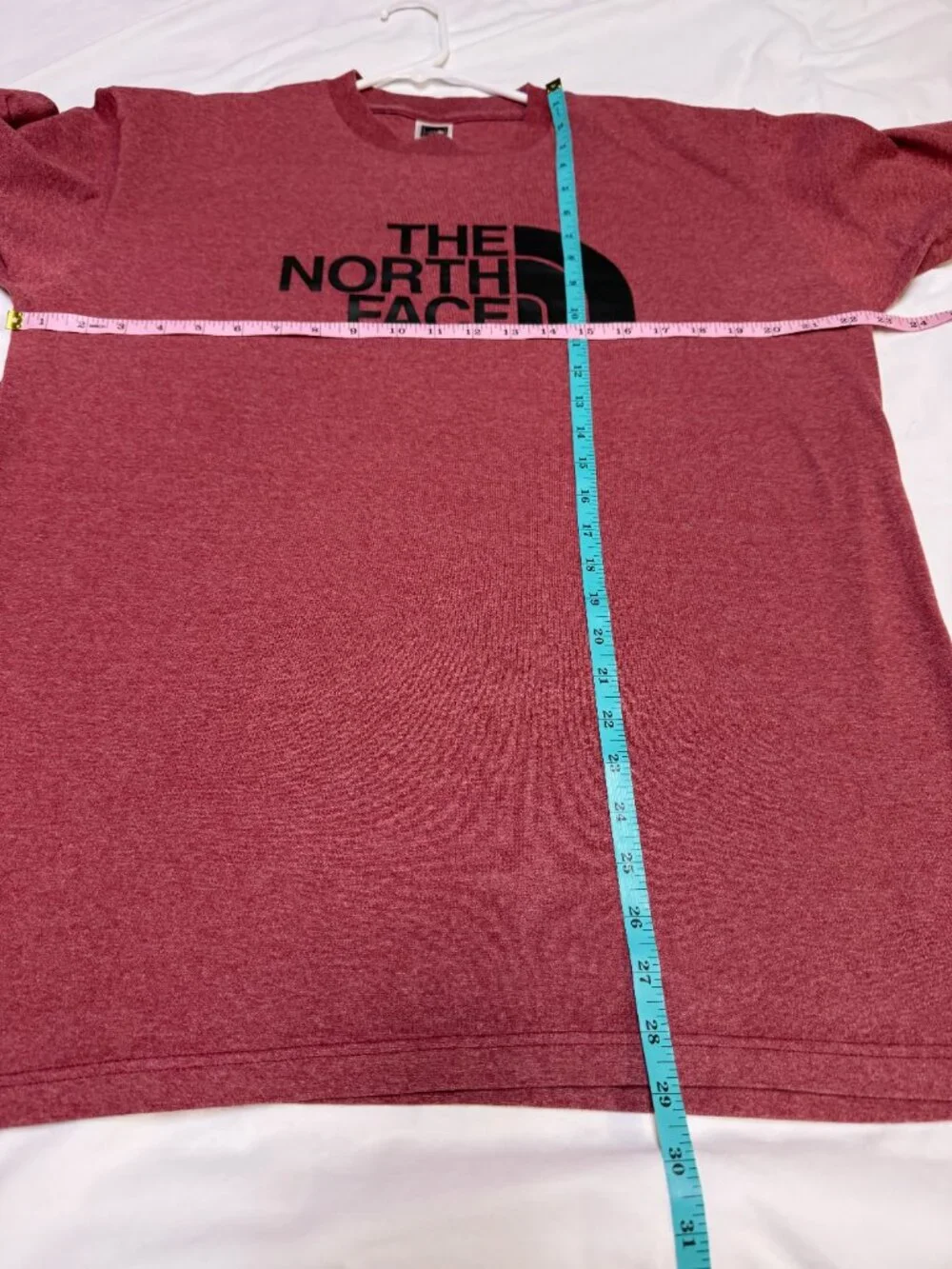 The North Face Men’s‎ Half Dome Tee Large Red Heather Logo EUC